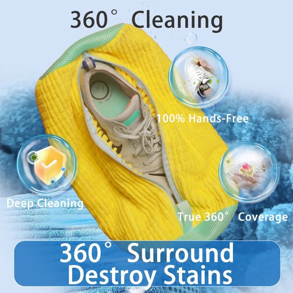 ⁦Sac de lavage chaussures pour machine à laver en microfibre 1Pcs – كيس من ميكروفيبر لغسل الأحذية في الغسالة⁩ - الصورة ⁦10⁩