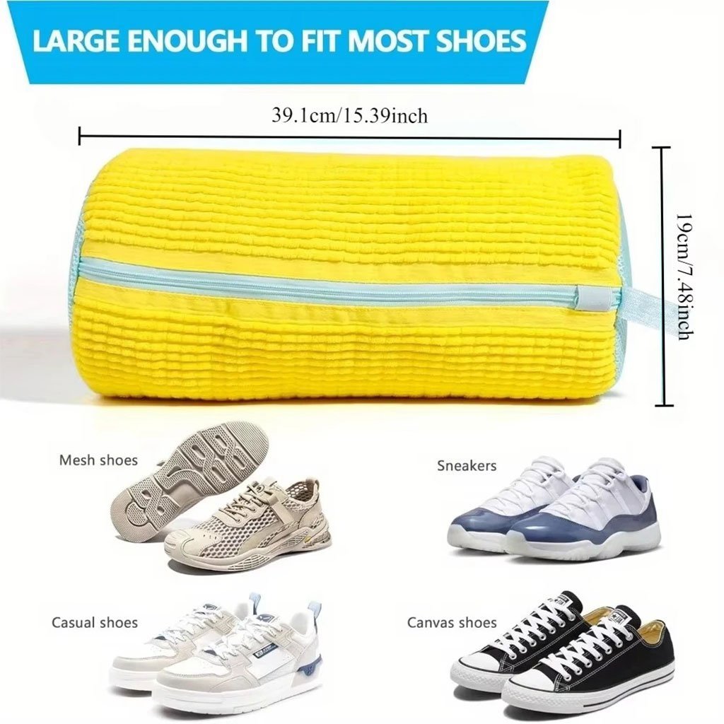 ⁦Sac de lavage chaussures pour machine à laver en microfibre 1Pcs – كيس من ميكروفيبر لغسل الأحذية في الغسالة⁩ - الصورة ⁦3⁩