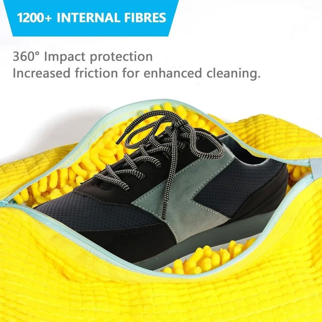 ⁦Sac de lavage chaussures pour machine à laver en microfibre 1Pcs – كيس من ميكروفيبر لغسل الأحذية في الغسالة⁩ - الصورة ⁦5⁩