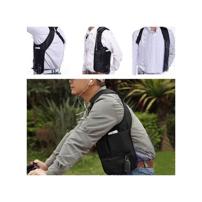 ⁦Sacoche  sous-bras Anti-vol Multi-Poche Design Élégant Pour Voyage Quotidien⁩ - الصورة ⁦2⁩