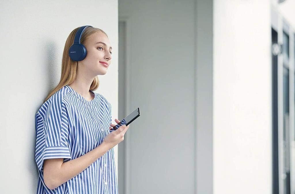 ⁦Sony Casque Bluetooth Original sans fil assistant vocal intégré, charge rapide, autonomie jusqu'à 35 heures WH-CH510⁩ - الصورة ⁦3⁩