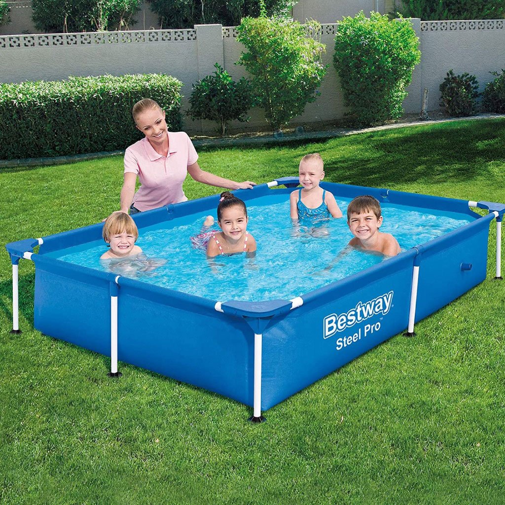 ⁦Steel Pro™ Piscine Rectangulaire 221 x 150 x 43cm Bestway 56401⁩ - الصورة ⁦6⁩