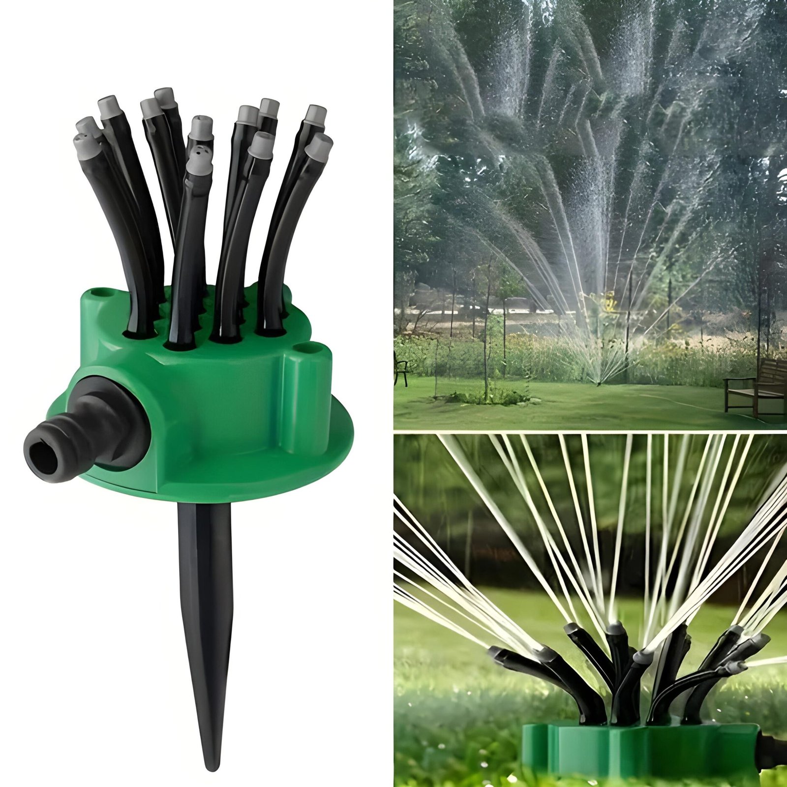 ⁦Arroseur de Jardin Rotatif 360 dégrée Multidirectionnel 12 Tuyaux Flexibles - رشاش مياه حدائق متعدد الاتجاهات 360 درجة بـ 12 خرطوم مرن⁩ - الصورة ⁦13⁩