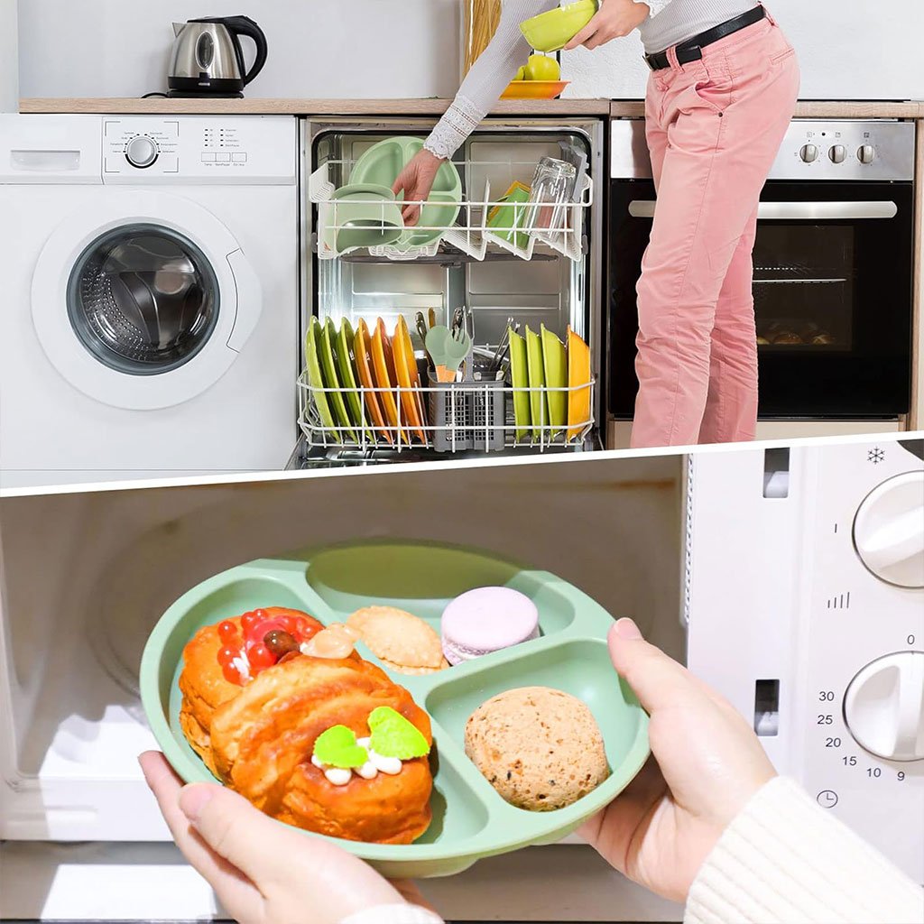 ⁦Lot de 6 accessoires d’alimentation en silicone pour bébé – طقم تغذية للأطفال⁩ - الصورة ⁦2⁩