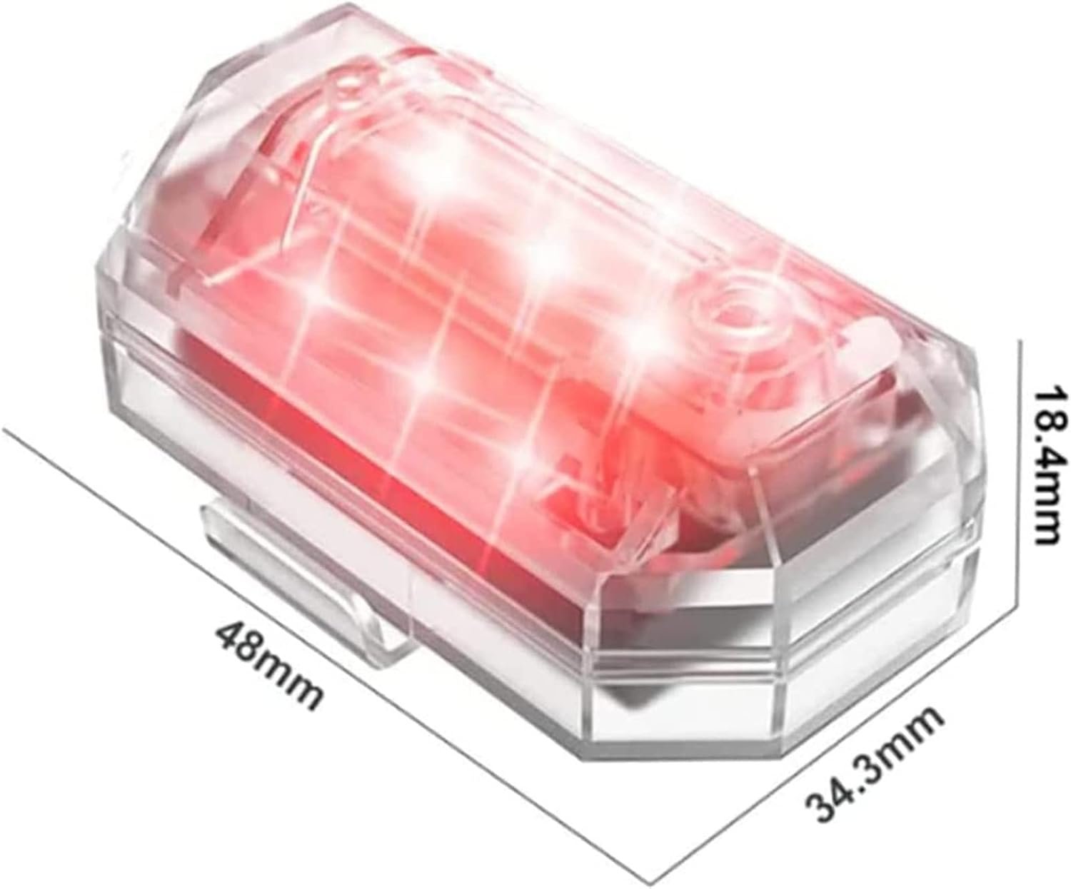Mini Lumières LED Flash Anti-Collision avec Télécommande sans Fil 30 Modes 2Pcs - أضواء فلاش مع ريموت كنترول لاسلكي لسائقي الدراجات - الصورة 15