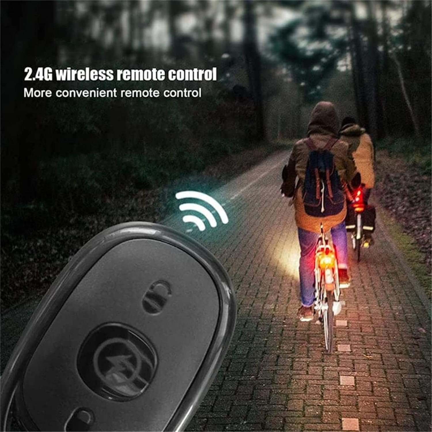 Mini Lumières LED Flash Anti-Collision avec Télécommande sans Fil 30 Modes 2Pcs - أضواء فلاش مع ريموت كنترول لاسلكي لسائقي الدراجات - الصورة 8