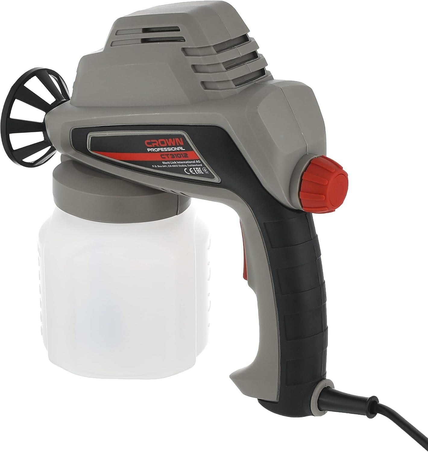⁦Pistolet à Peinture Électrique Crown 80W 700ml CT31012 Pression 140 Bar - مسدس رش دهان كهربائي 80 واط سعة 700 مل من كراون⁩ - الصورة ⁦2⁩
