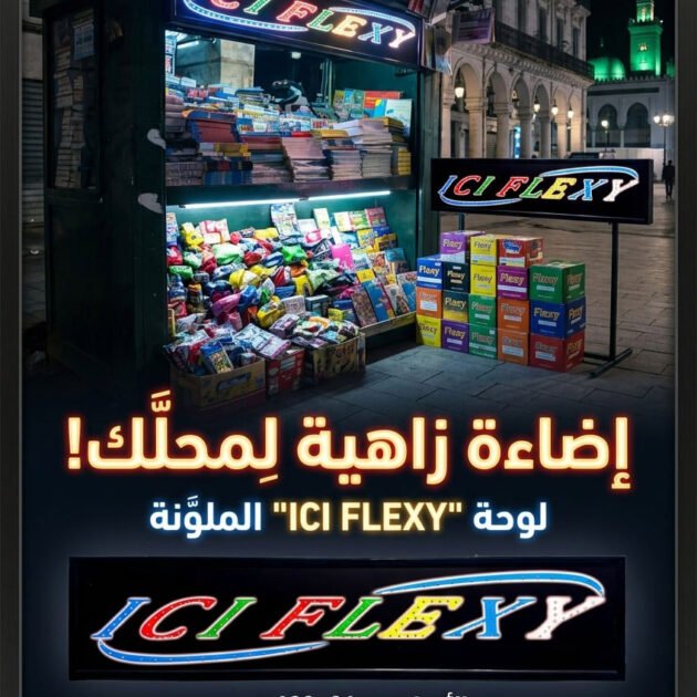Plaque de Signalisation LED Multicolore Flexy Large V2- لوحة إشهارية ضوئية