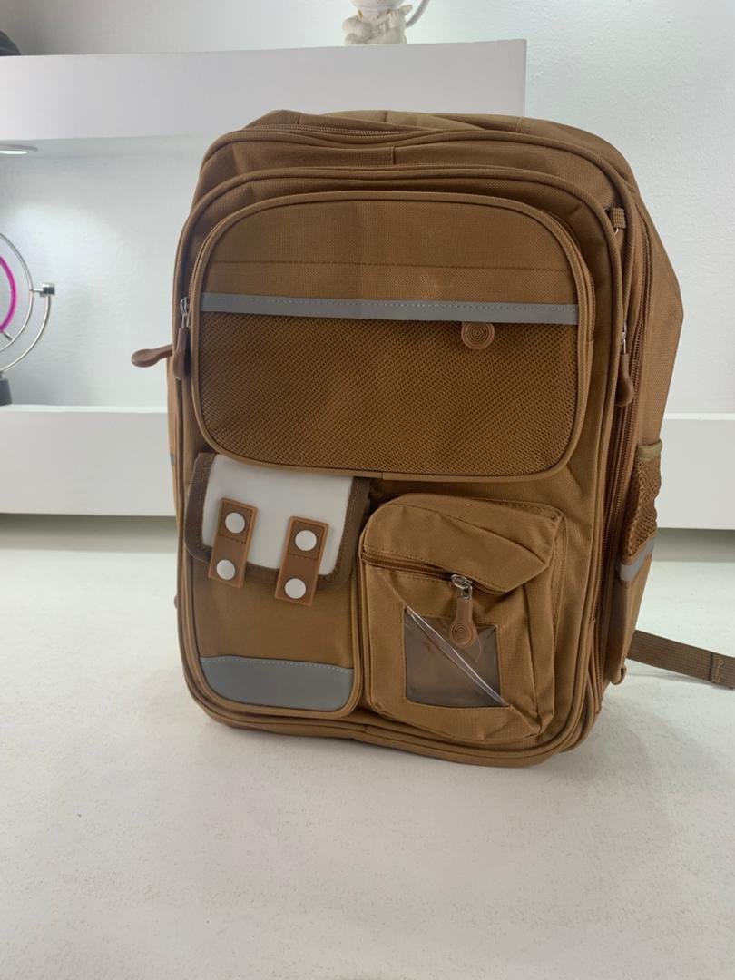 ⁦Sac à Dos Enfant pour École primaire de Haute Qualité Marron – حقيبة ظهر مدرسية للأطفال بني⁩ - الصورة ⁦2⁩