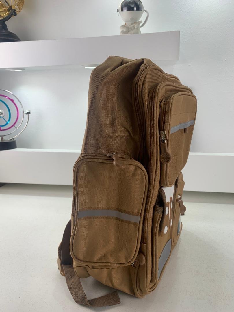⁦Sac à Dos Enfant pour École primaire de Haute Qualité Marron – حقيبة ظهر مدرسية للأطفال بني⁩ - الصورة ⁦4⁩