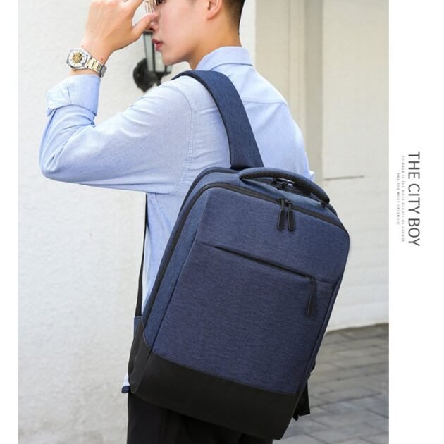 Sac à Dos Ordinateur Portable Multifonctionnel avec Port de Charge USB Grand Volume SACHM07BL - حقيبة ظهر متعددة الاستخدامات للكمبيوتر المحمول والعمل مع منفذ شحن