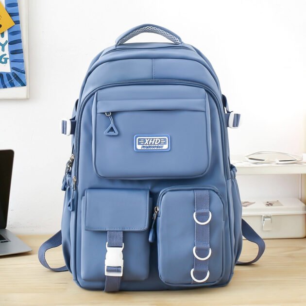 Sacs à dos d’école Style Décontracté XHD Bleu – حقيبة ظهر مدرسية أزرق