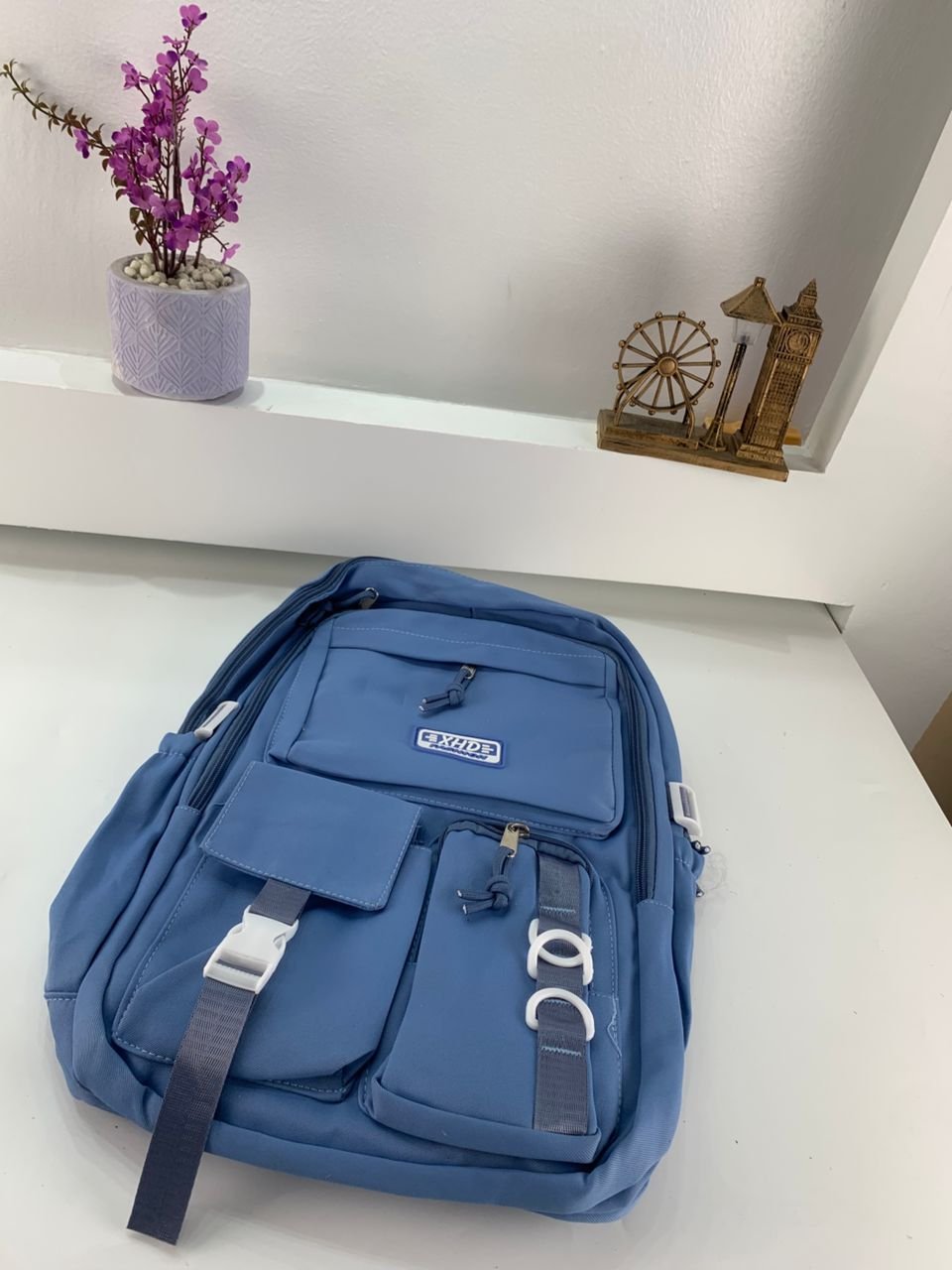 Sacs à dos d’école Style Décontracté XHD Bleu – حقيبة ظهر مدرسية أزرق - الصورة 2