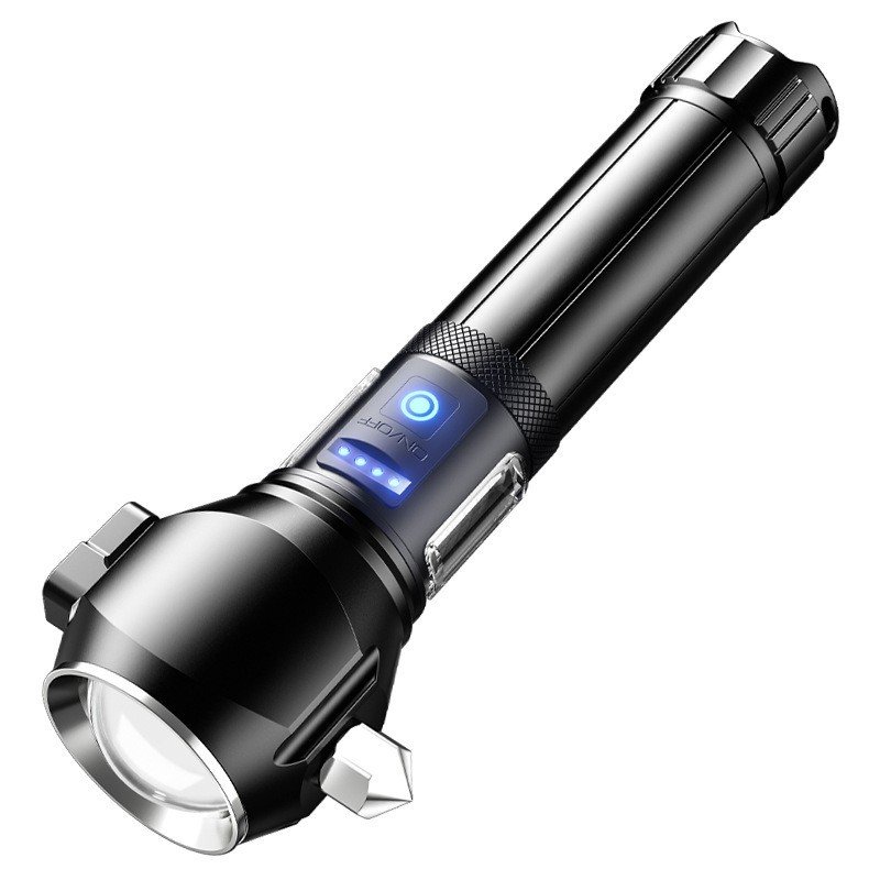 Lampe Torche Tactique LED 1200 Lumens Portée 450m avec Éclairage Latéral - مصباح يدوي تكتيكي عالي الإضاءة متعدد الاستخدامات