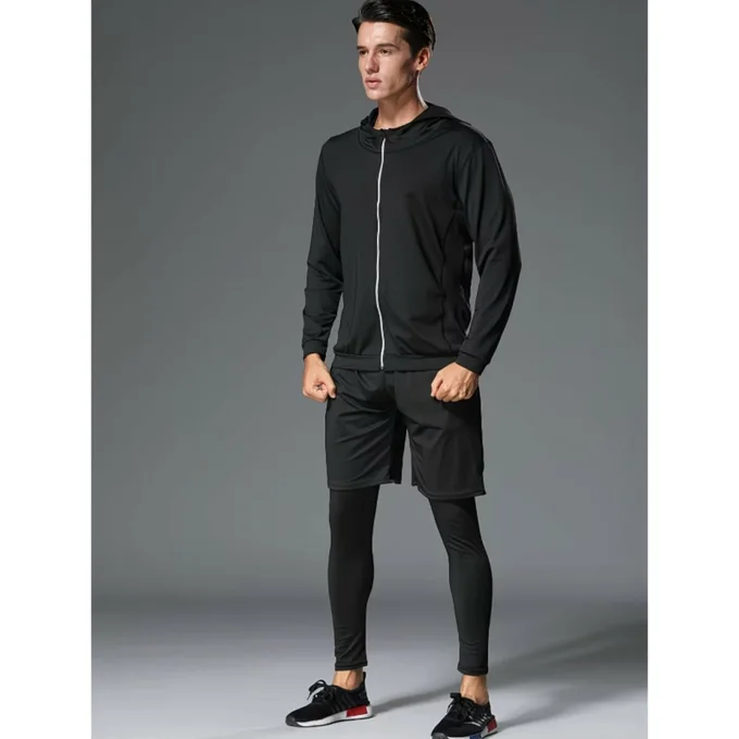 Ensemble de Sport Homme 5 Pièces Un Seul Ensemble Pour Les 4 Saison -بدلة رياضية رجالية متكاملة 5 قطع