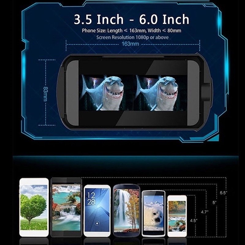 Lunettes de Réalité Virtuelle 3D VR BOX pour Smartphone - نظارات الواقع الافتراضي ثلاثية الأبعاد للهواتف - الصورة 8